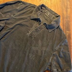 Guess distressed golf shirt